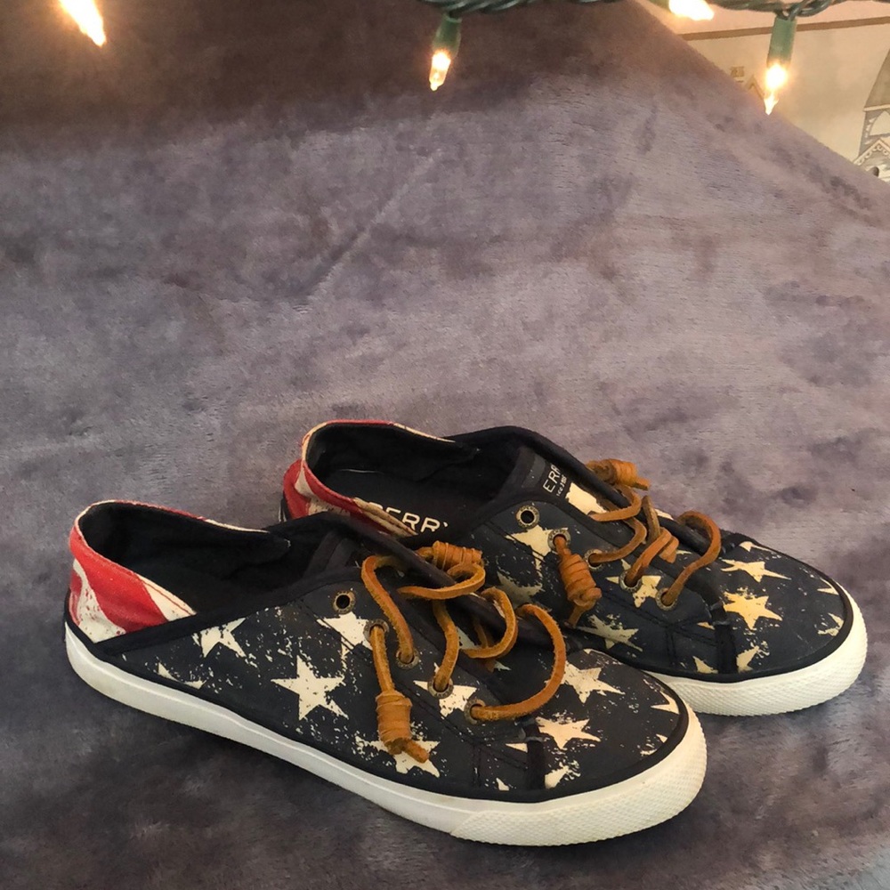 Sperry American Flag Topsider Women’s size 6